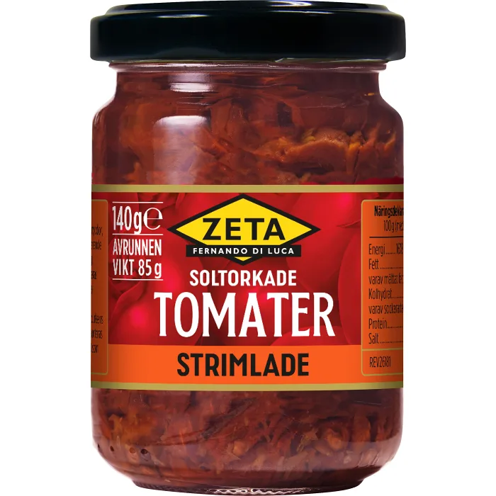 Strimlade Soltorkade tomater 140g Zeta