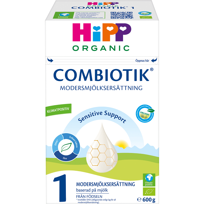 Modersmjölksersättning Combiotik 1 pulver Ekologisk 600g HiPP