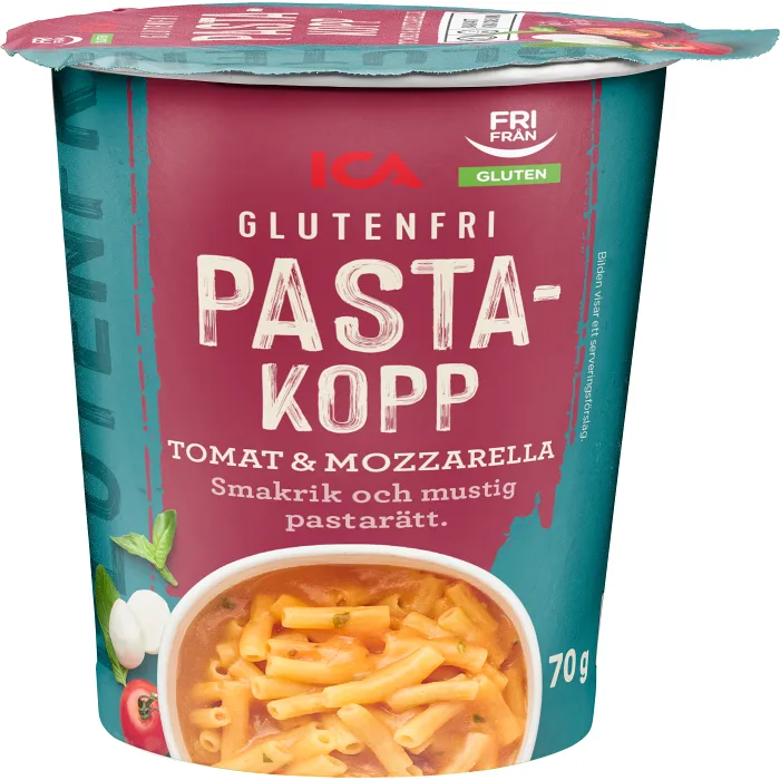 Pastakopp Tomato & Mozzarella Glutenfri 70g ICA