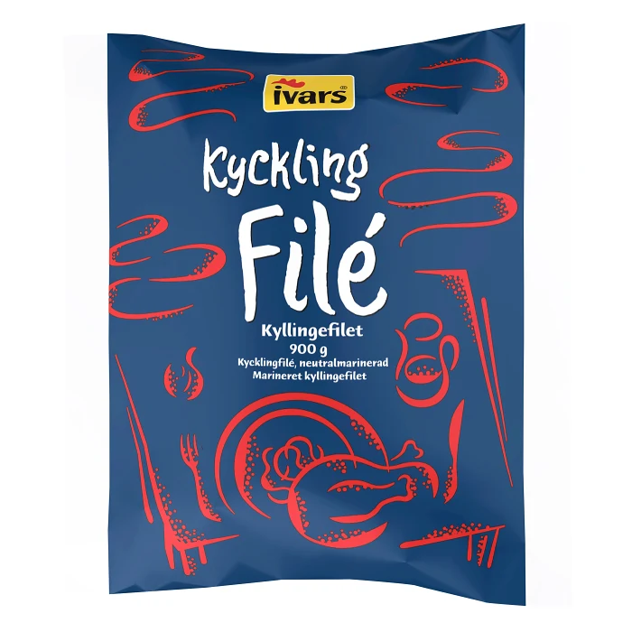 Kycklingfilé Fryst 900g Ivars