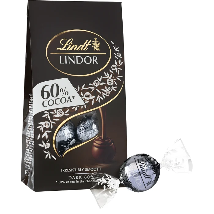 Chokladpralin Mörk Choklad 60% 137g Lindt