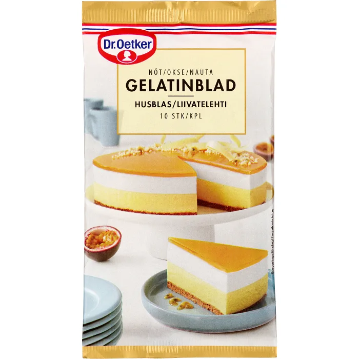 Gelatinblad av Nöt 19g Dr. Oetker