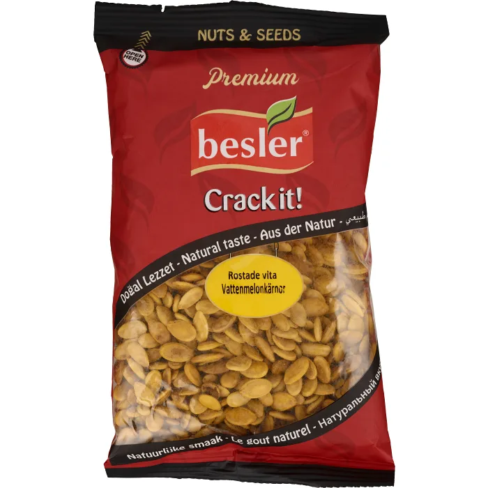 Vattenmelonkärnor vita rostade 180g Besler