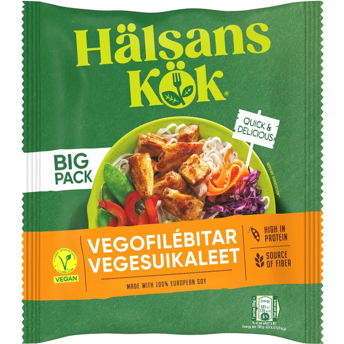 Vegofilébitar 700g Hälsans Kök