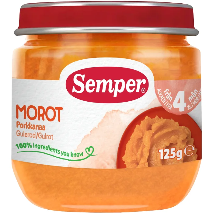 Morot Från 4m 125g Semper