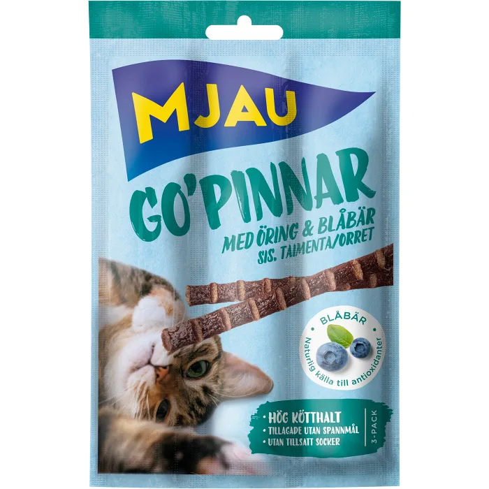Kattsnacks Gopinnar med öring 15g Mjau