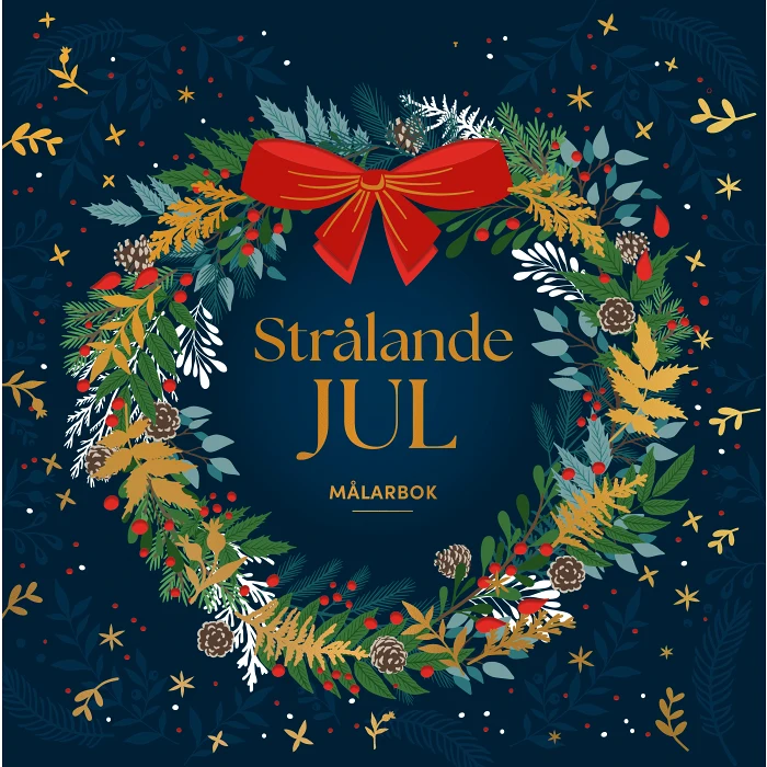 Strålande jul. Målarbok