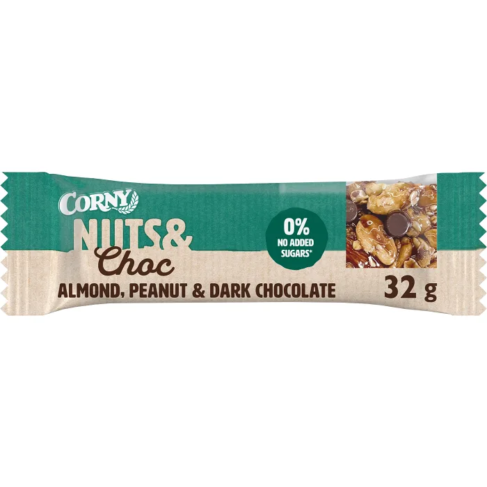 Bar Nuts & Choc Almond 32g Corny