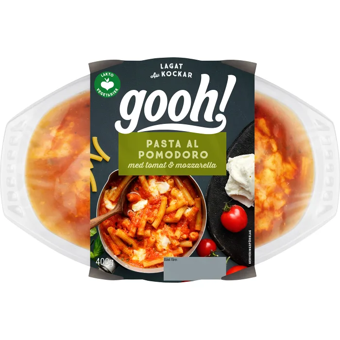 Färdigmat Pasta al pomodoro med mozzarella 400g Gooh