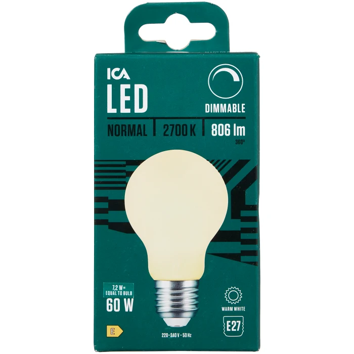 LED Normal E27 806lm(60W) Dimbar ICA
