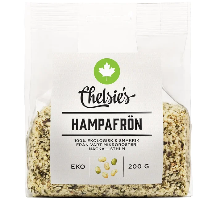 Hampafrön Ekologisk 200g Chelsie's