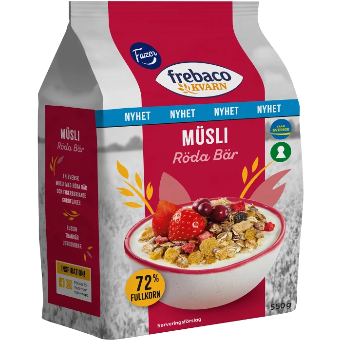 Müsli Röda bär 550g Frebaco