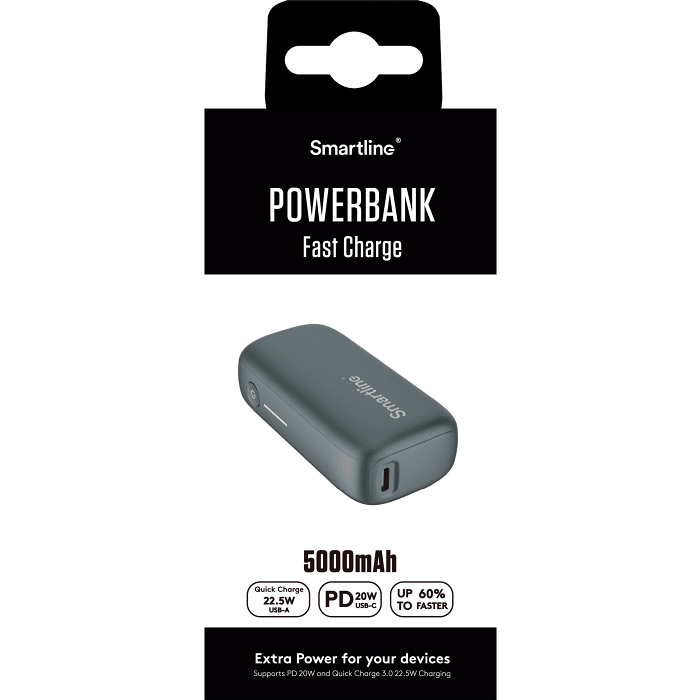 Powerbank 5000mAh PD20W+QC3.0 Smartline