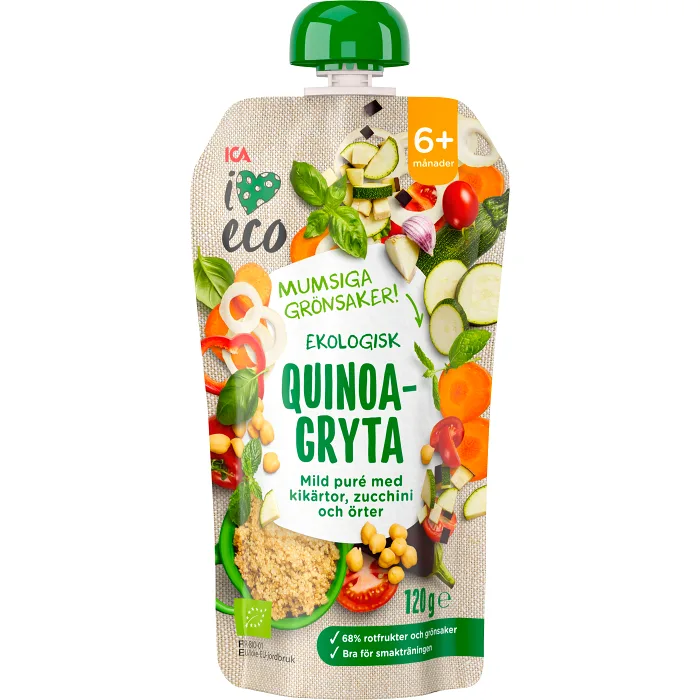 Quinoagryta Från 6m 120g ICA I love eco