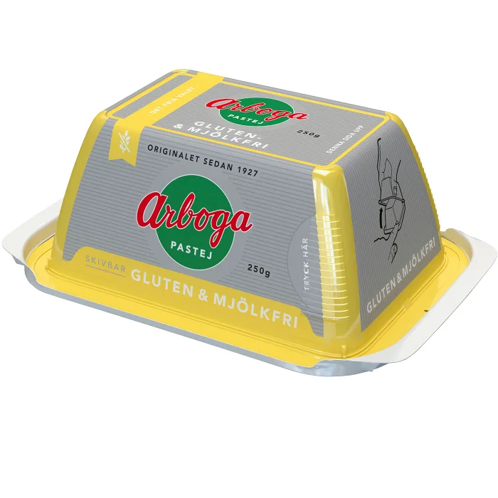 Pastej Skivbar Gluten Mjölkfri 250g Arboga
