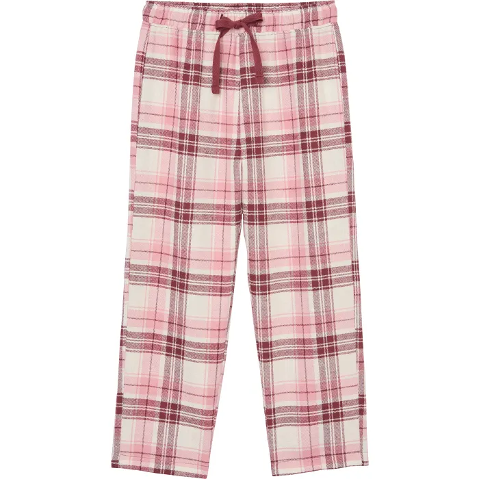 Flanellbyxa Rosa Bandet vinröd/rosa 98/108 mywear