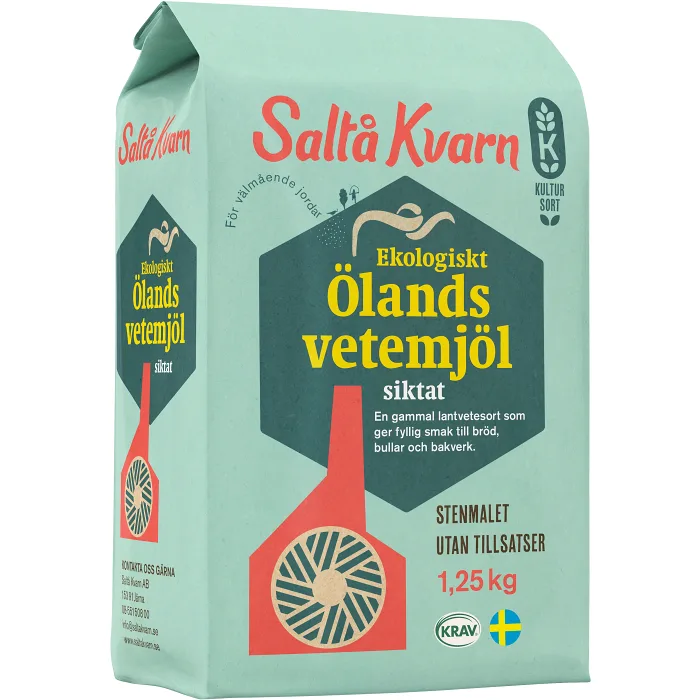 Ölandsvetemjöl siktat 1,25kg Saltå Kvarn