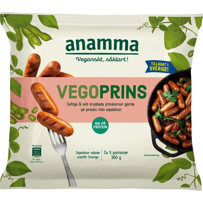 Vegoprins Glutenfri Fryst 300g Anamma