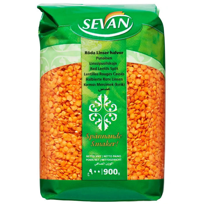 Röda linser 900g Sevan