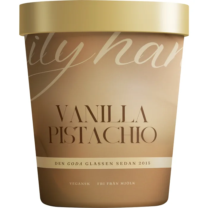 Glass Vanilla Pistachio 465ml Lily & Hanna's