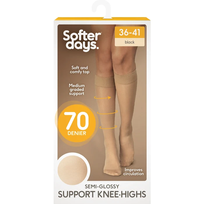 Knästrumpa Support 70den 37-40 1p beige Softer Days