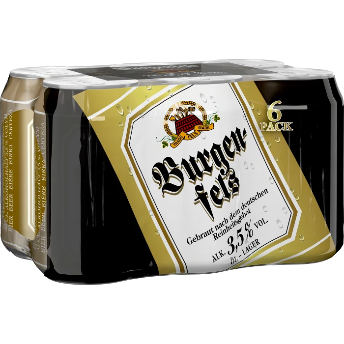 Öl - Lager 3,5% 6-pack 33cl Burgenfels