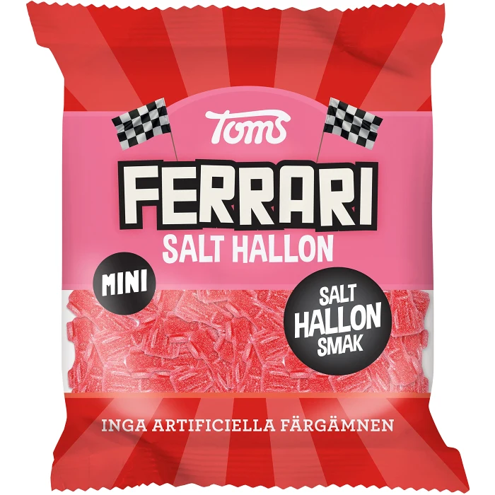 Godispåse Mini Ferrari Salt Hallon 80g Toms