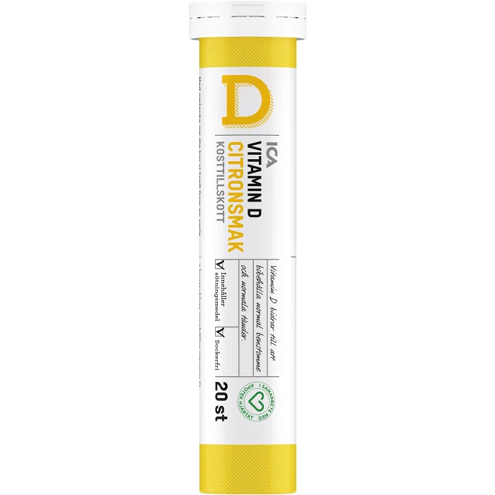 Vitamin D Citron Kosttillskott brustablett 20st ICA