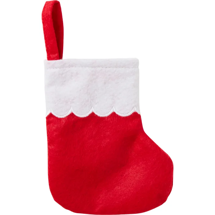 Mini Julstrumpa Röd 13 cm ICA