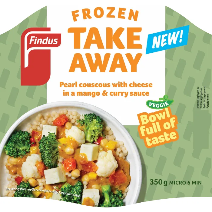 Frozen Take Away Pärlcouscous 350g Findus