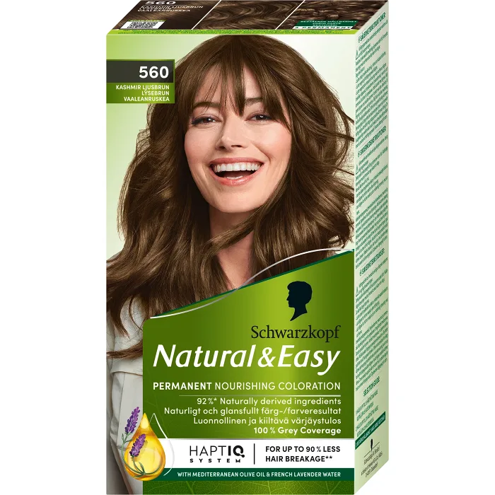 Hårfärg Natural & Easy Kashmir Ljusbrun 560 1-p Schwartzkopf