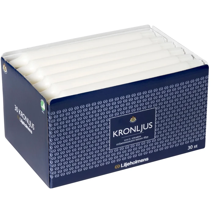 Kronljus Vit 30-p Liljeholmens