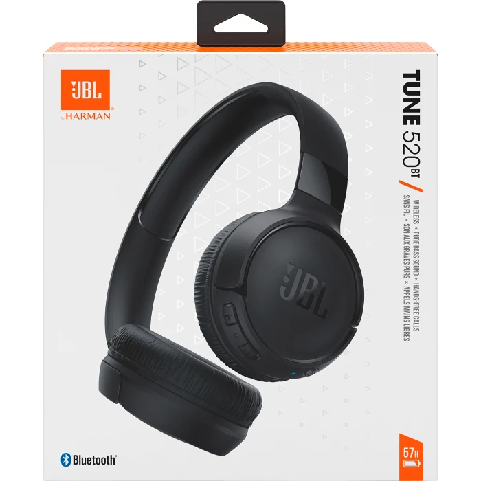 Hörlur overear JBL T520 Svart JBL