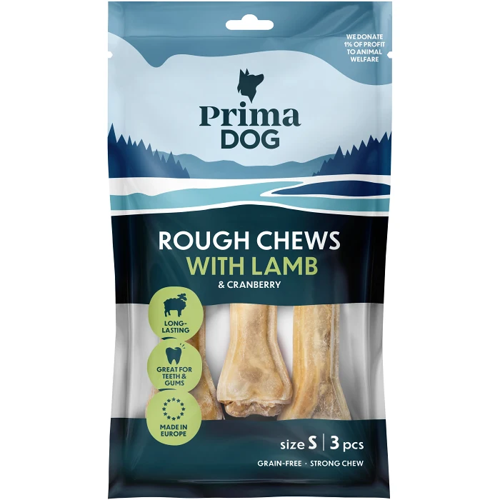Tuggpinnar Rough Chews Lamm 3-p Prima Dog