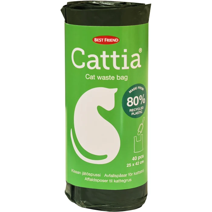Kattbajspåse med knyt 40p Best Friend