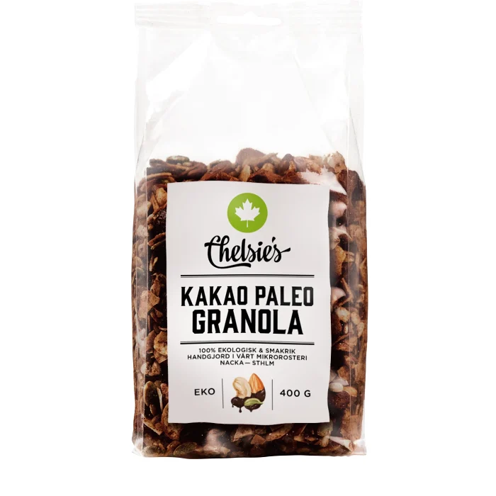 Granola Kakao Paleo Ekologisk 400g Chelsie's