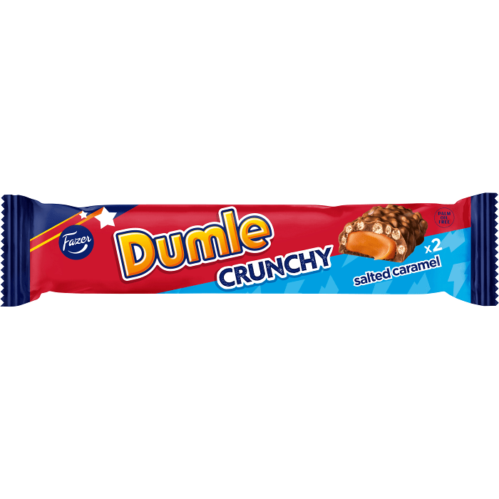 Chokladstycksak Dumle Crunchy Salt Karamell 55g Fazer