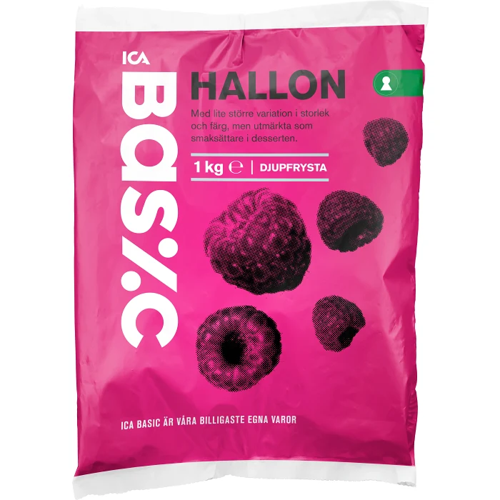 Hallon Fryst 1kg ICA Basic