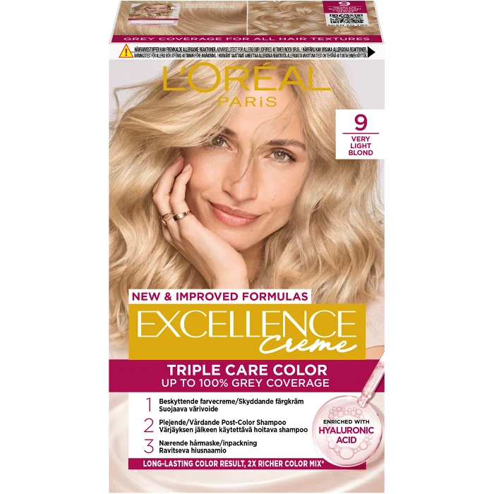 Hårfärg 9 Very light blonde 1-p Excellence