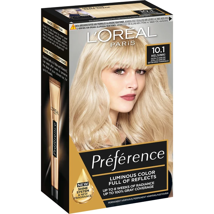Hårfärg 10.1 Helsinki Extra Light Ash Blonde 1-p Prèférence