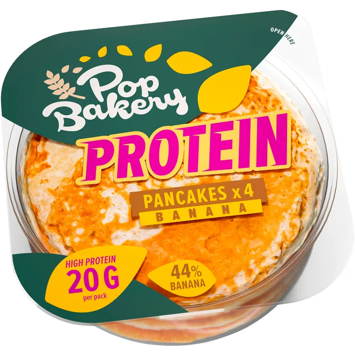 Proteinpannkakor Banan 160g POP! Bakery