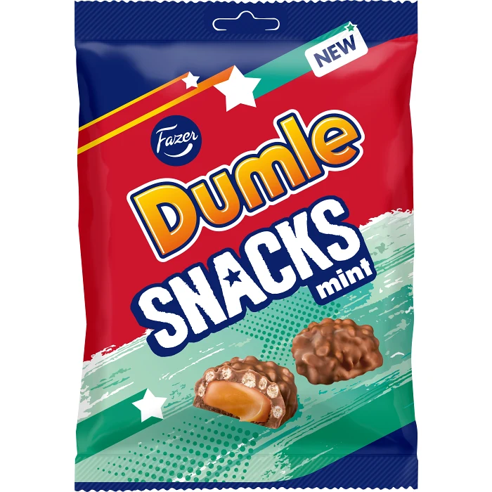 Dumle Snacks Mint 160g Fazer