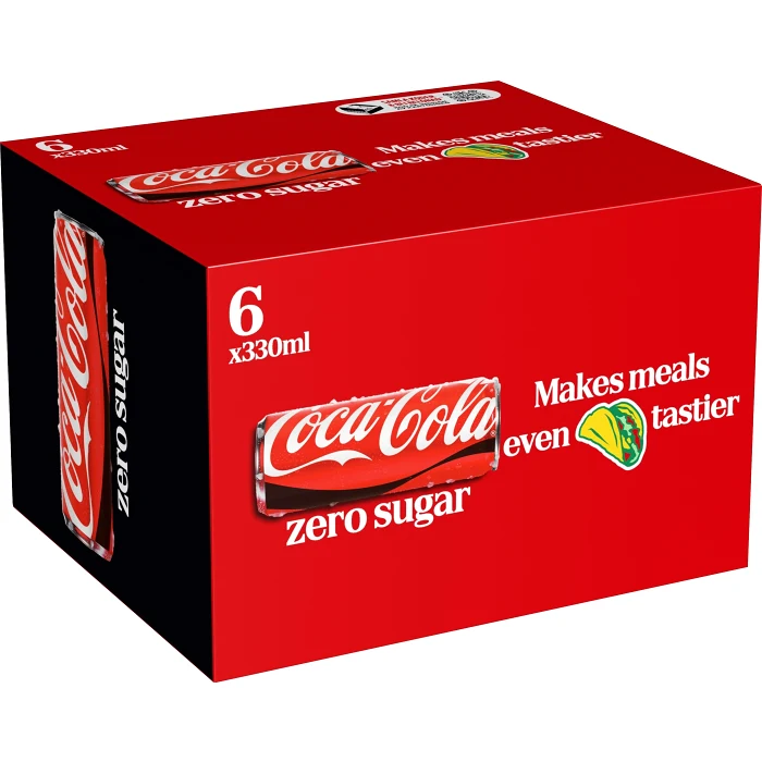 Läsk Cola zero 6-p 33cl Coca-Cola