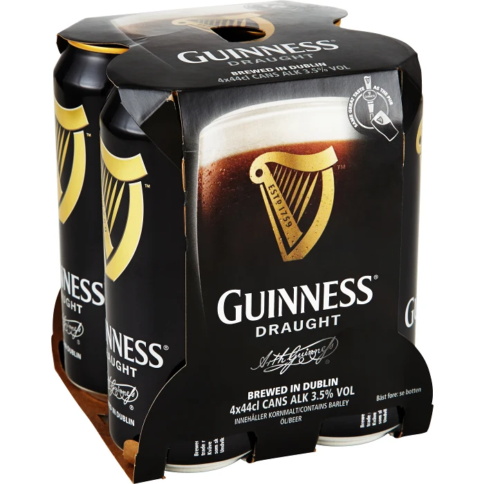 Öl Draught 3.5% 4-p 44cl Guinness
