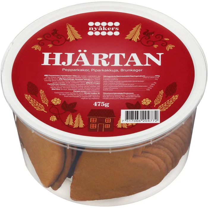 Stora hjärtan Pepparkakor 475g Nyåkers
