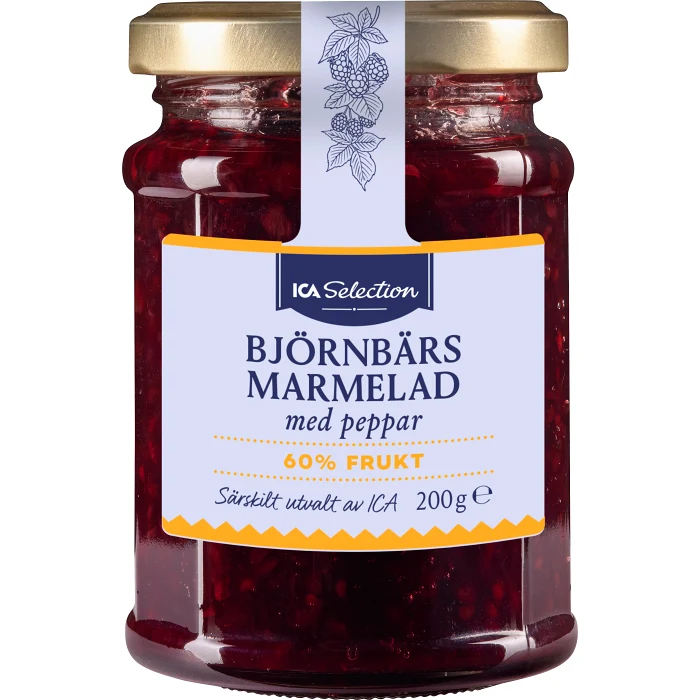 Marmelad Björnbär med peppar 200g ICA Selection