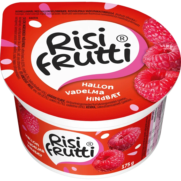 Mellanmål Hallon 175g Risifrutti