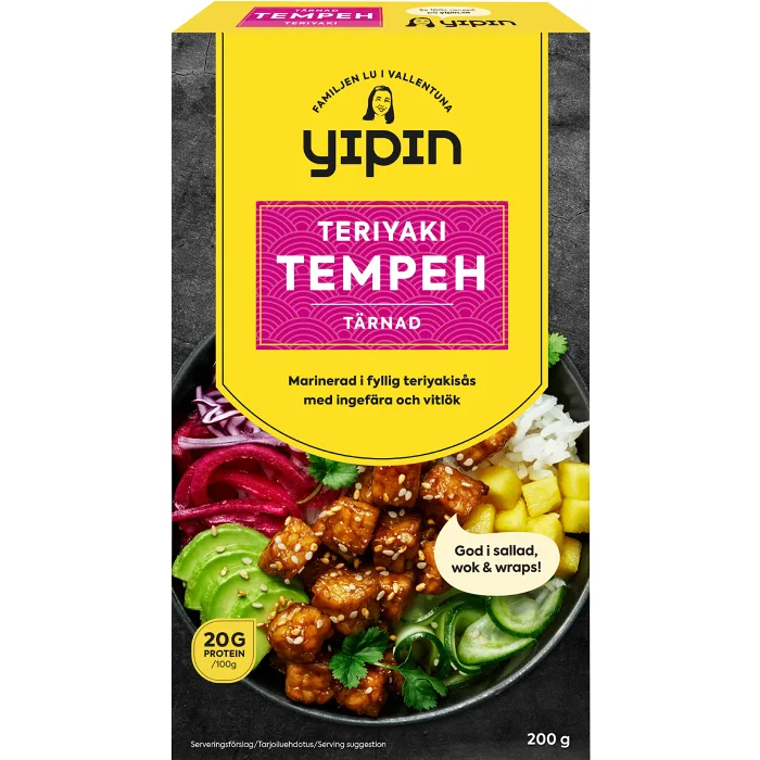 Tempeh teriyaki 200g Yipin