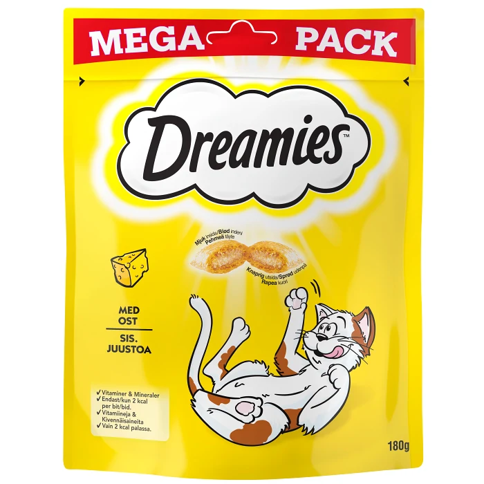 Kattsnack Ost 180g Dreamies