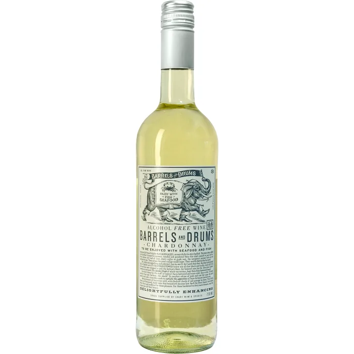 Chardonnay Vitt vin Alkoholfri 75cl Barrels & Drums